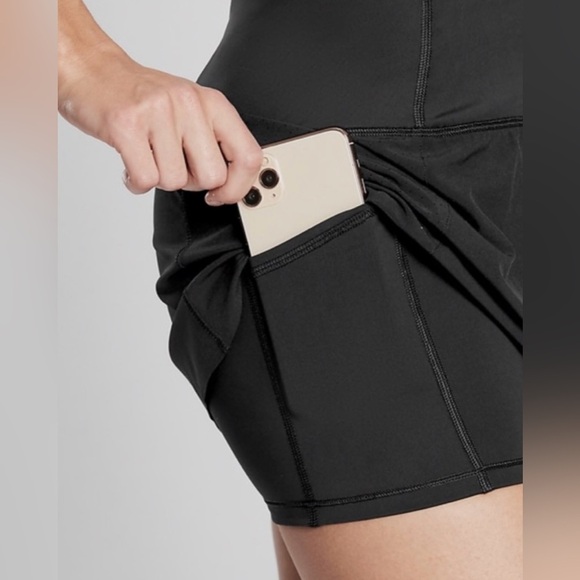 Athleta Women's Black Run With It Skort Sz XL Tennis Athleisure - Picture 5 of 9